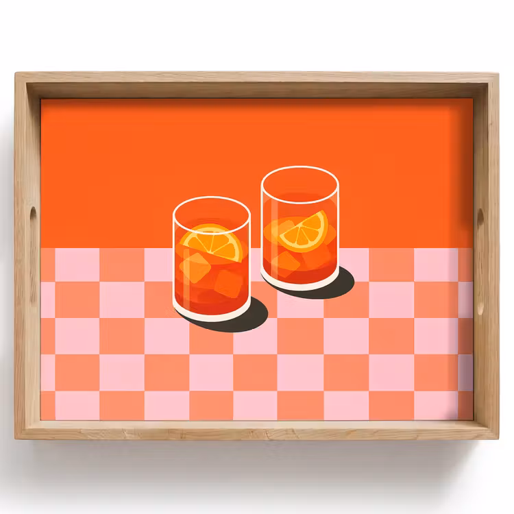 Plateau - Orange - Lunettes - Orange — 1