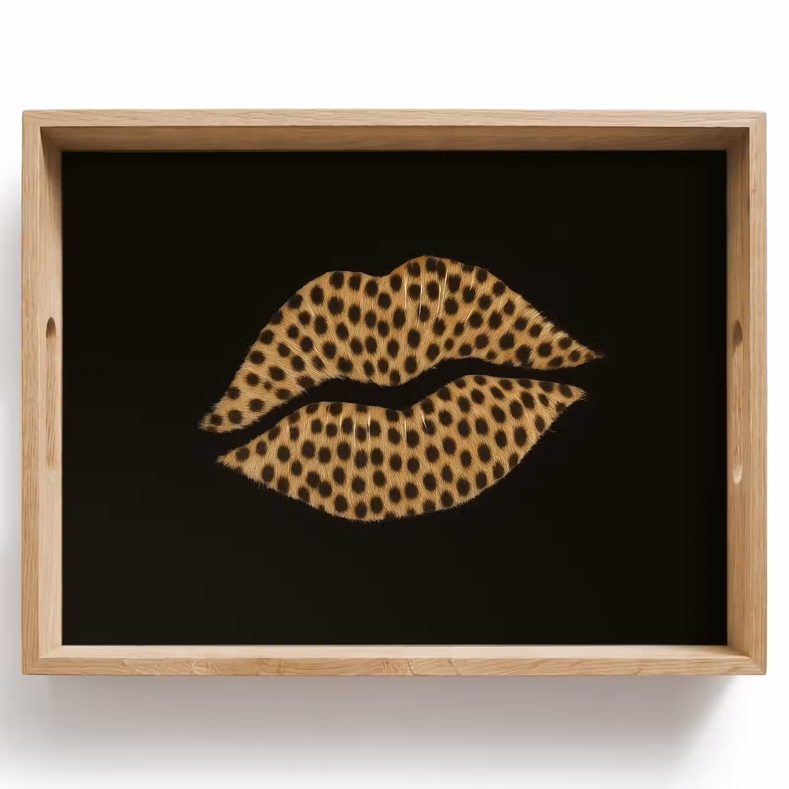 Plateau - Lip - Noir - Imprimé panthère — 1