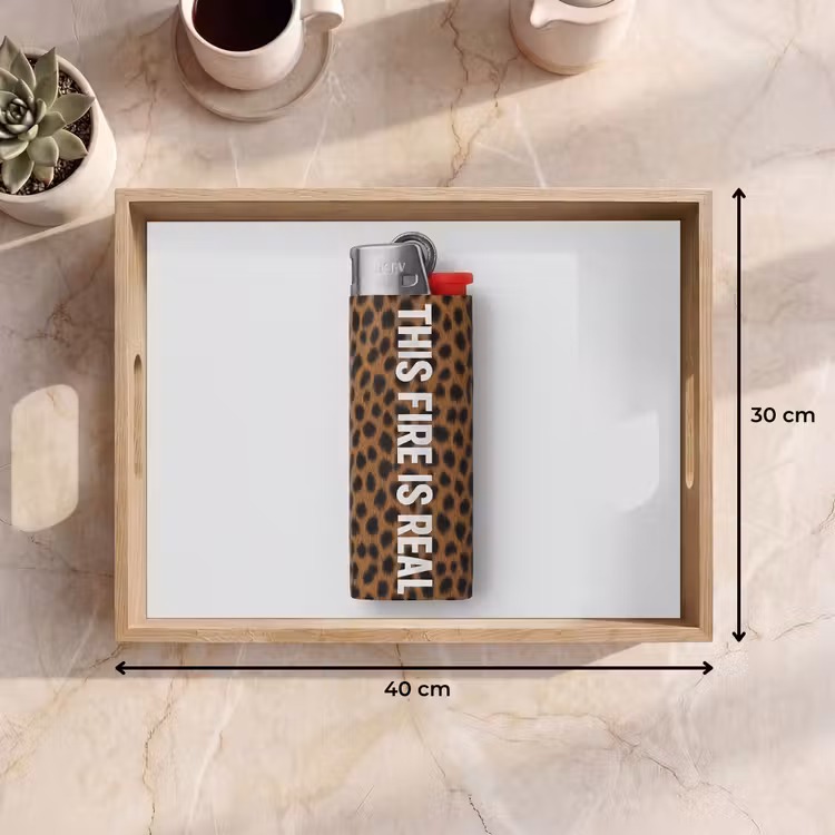 Plateau - Briquet - Citation - Impression panthère — 7