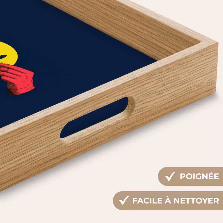 Plateau - Smiley - Jaune - Mains - Minimaliste — 8