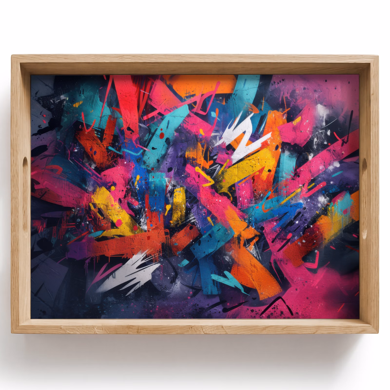 Plateau - Abstrait - Explosion - Couleurs néon — 1