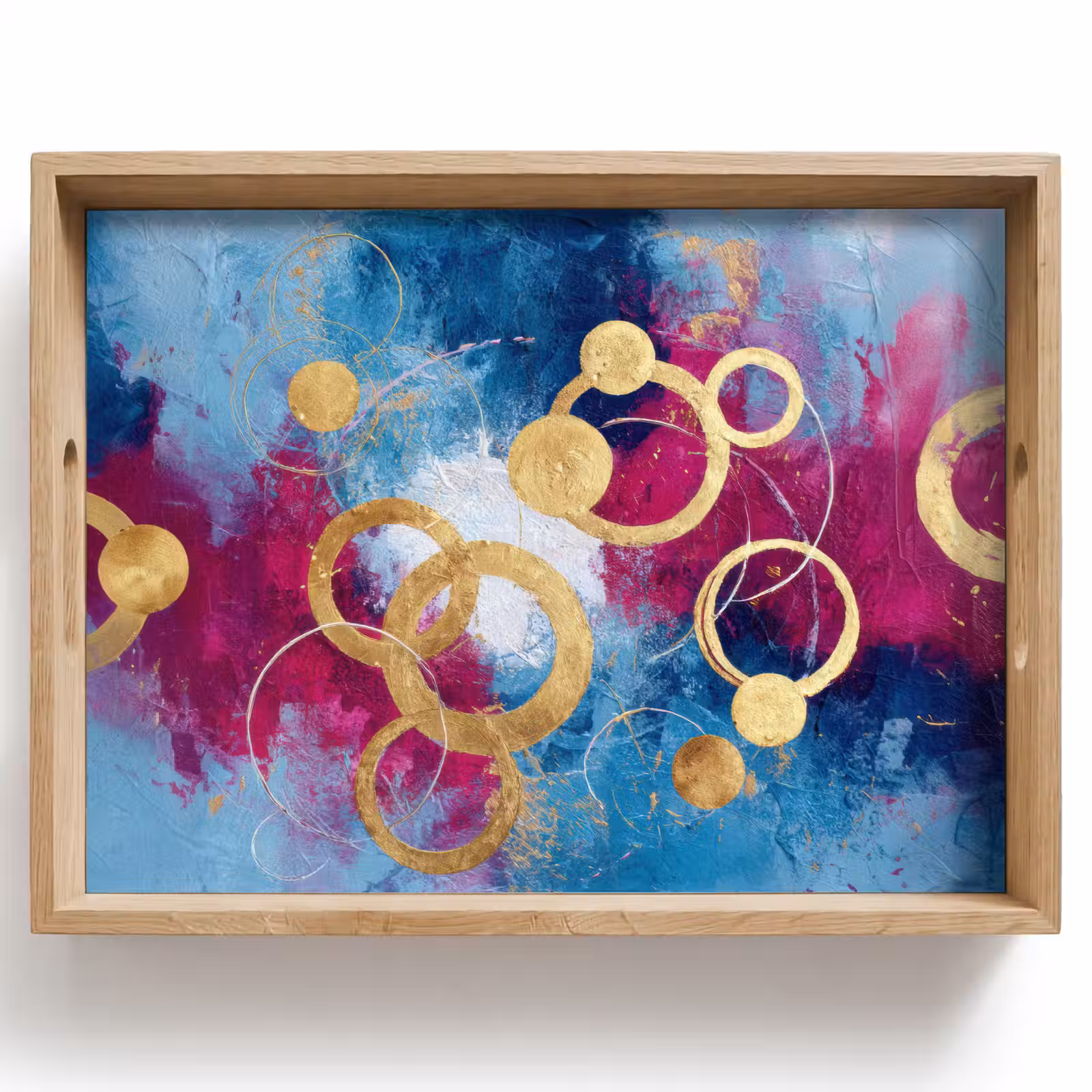 Plateau - Cercles - Or - Abstrait — 1