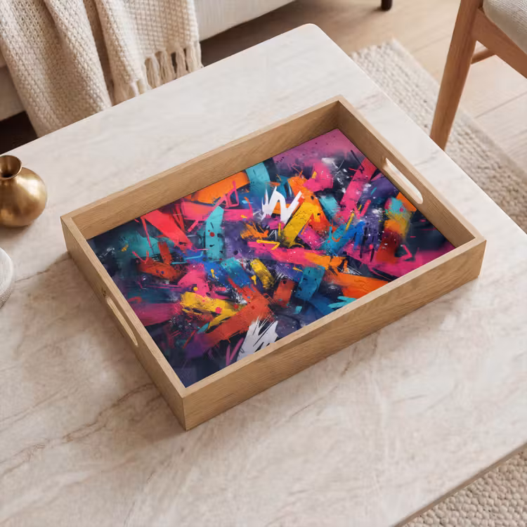Plateau - Abstrait - Explosion - Couleurs néon — 2