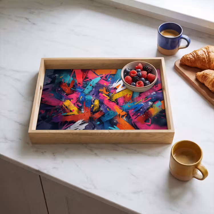 Plateau - Abstrait - Explosion - Couleurs néon — 3