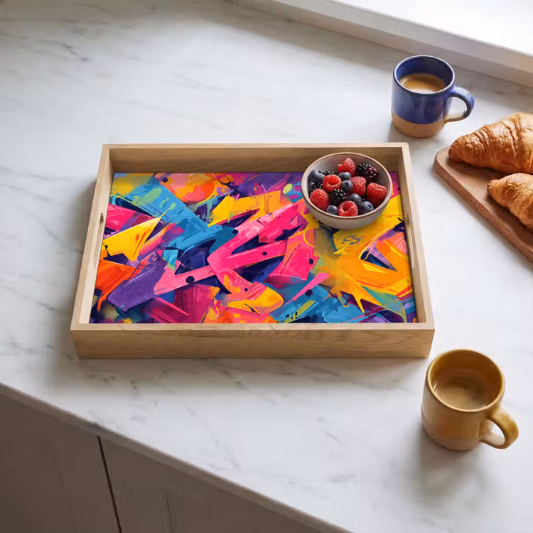 Plateau - Abstrait - Formes - Coloré — 3