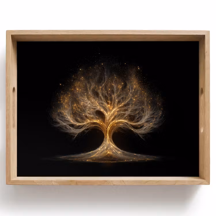 Plateau - Lumières - Arbre - Abstrait - Noir — 1