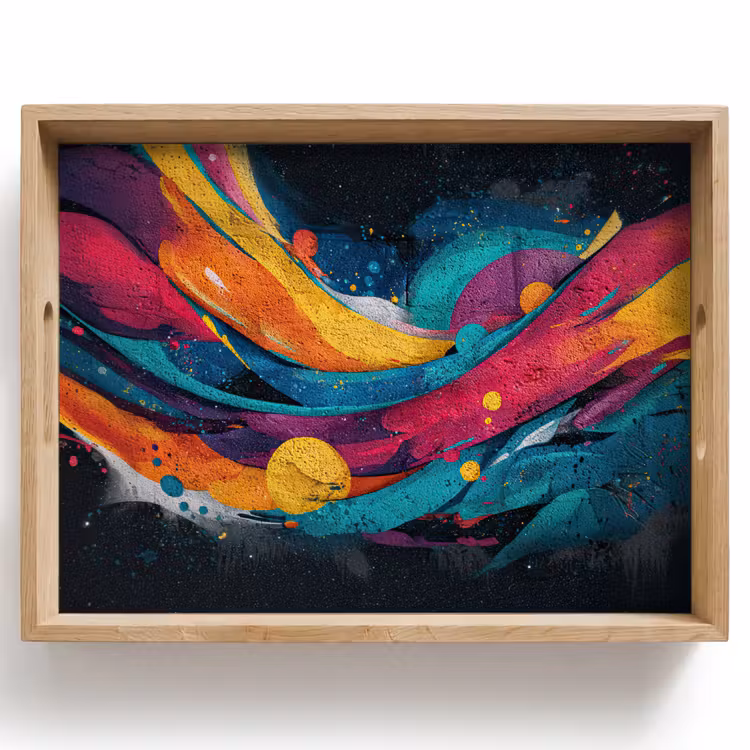 Plateau - Orbites - Vagues - Colorées - Abstraites — 1