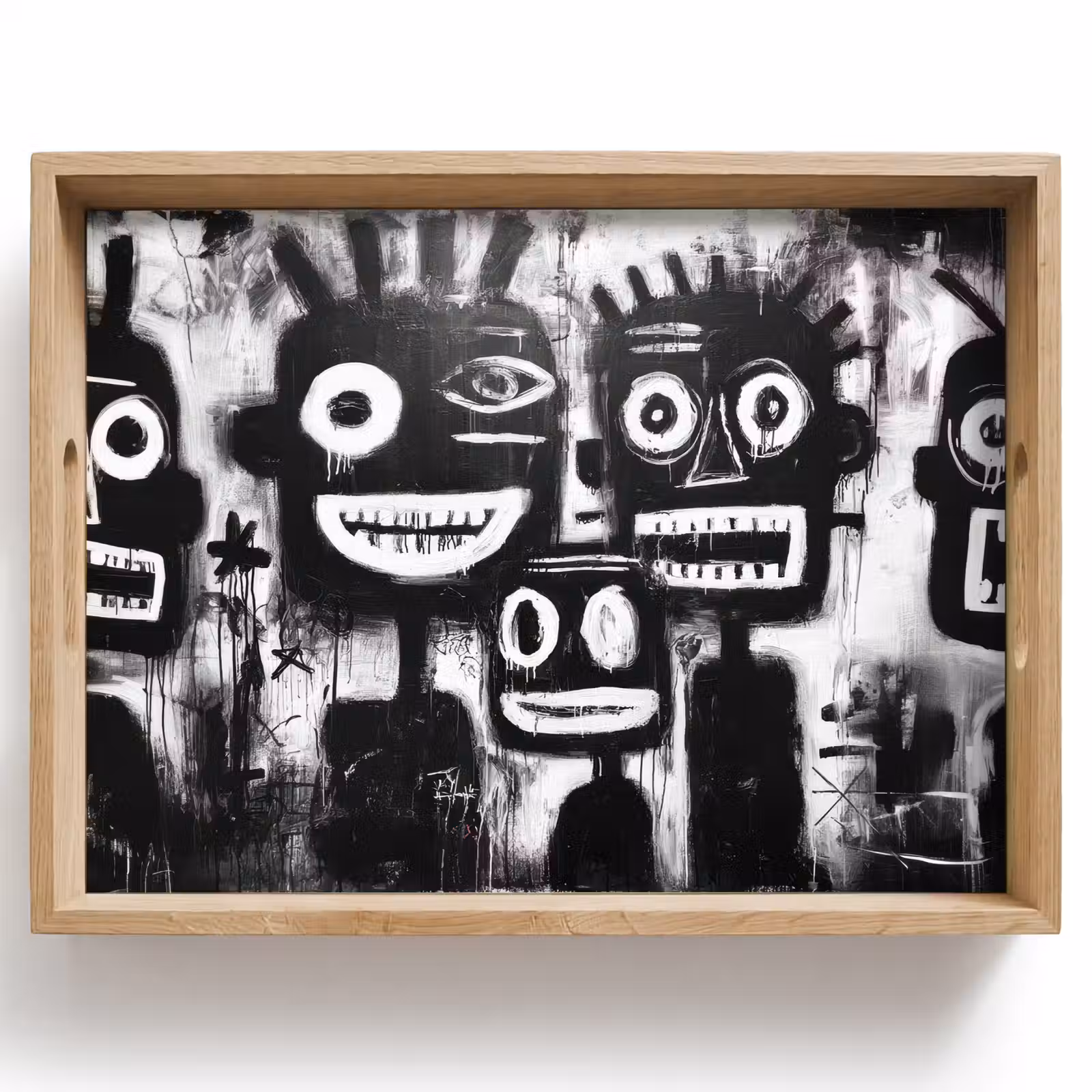 Plateau - Peinture - Figures - Noir - Abstrait — 1