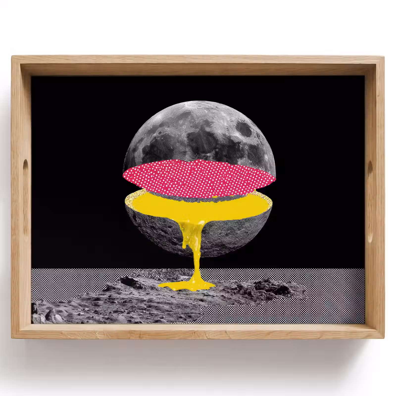 Plateau - Lune - Jaune - Rose - Noir — 1