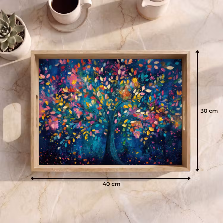 Plateau - Coloré - Arbre - Magique - Abstrait — 7