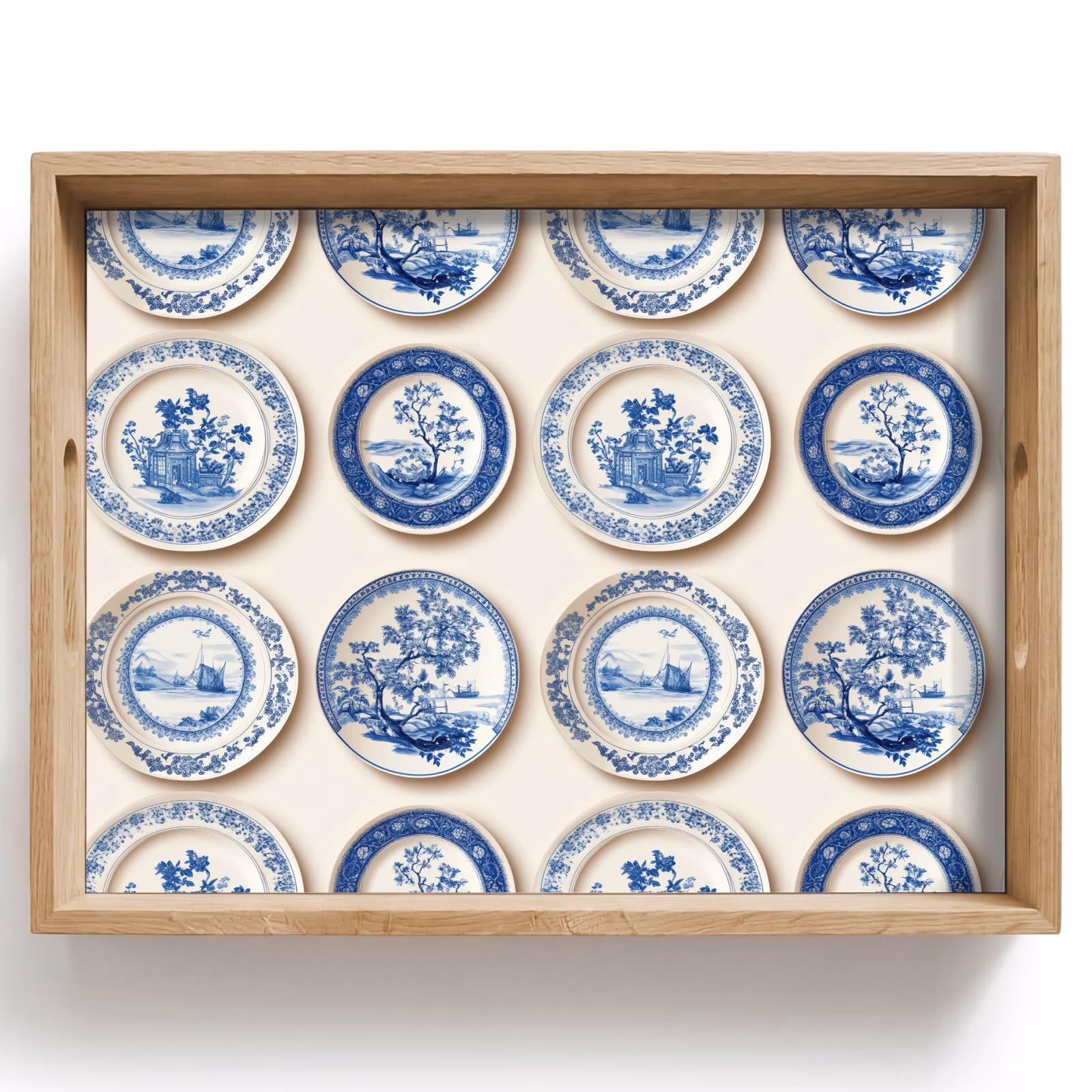 Plateau - Panneaux - Arbres - Plantes - Bleu — 1