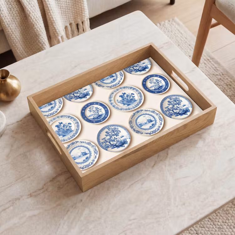 Plateau - Panneaux - Arbres - Plantes - Bleu — 2