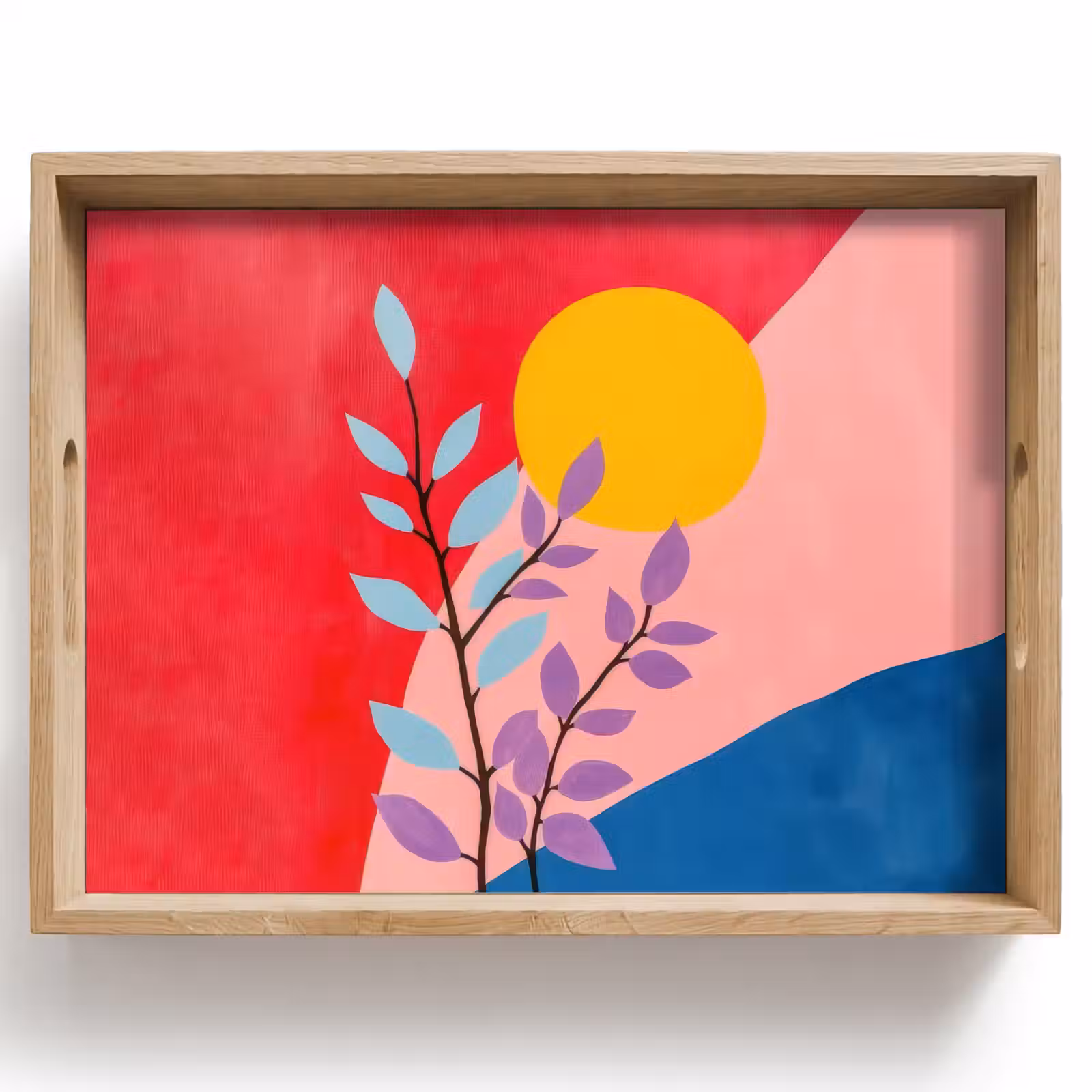 Plateau - Feuilles - Soleil - Formes abstraites — 1