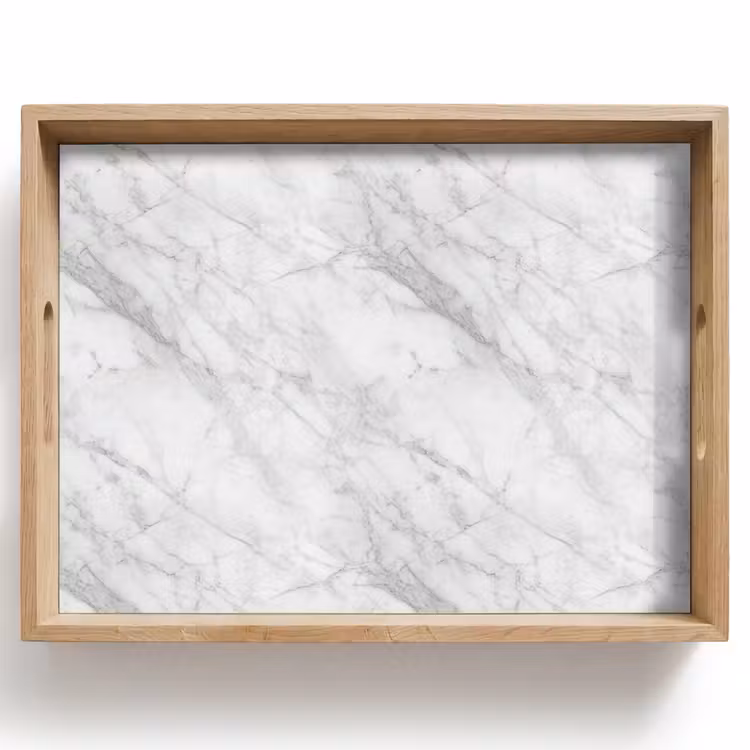 Plateau - Classique - Marbre - Gris — 1