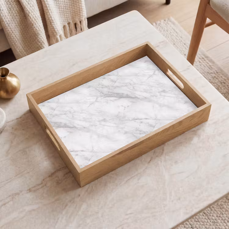 Plateau - Classique - Marbre - Gris — 2