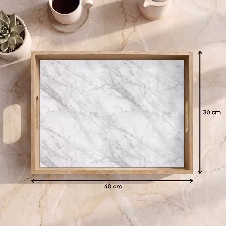 Plateau - Classique - Marbre - Gris — 7