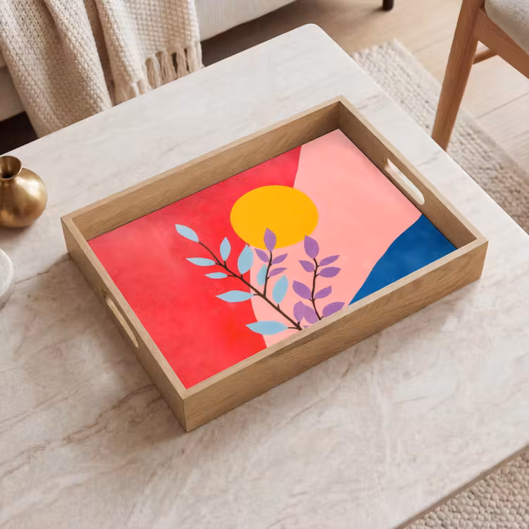 Plateau - Feuilles - Soleil - Formes abstraites — 2