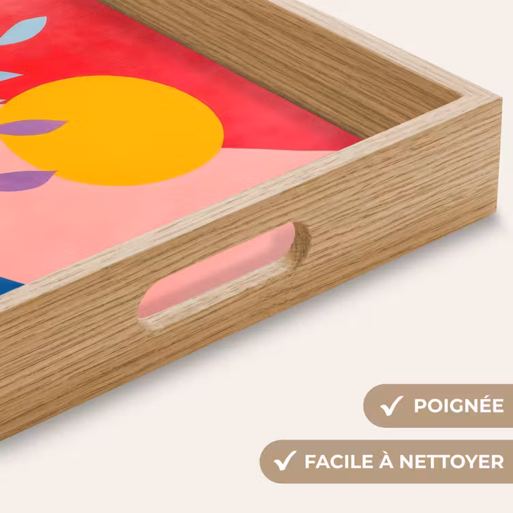 Plateau - Feuilles - Soleil - Formes abstraites — 8