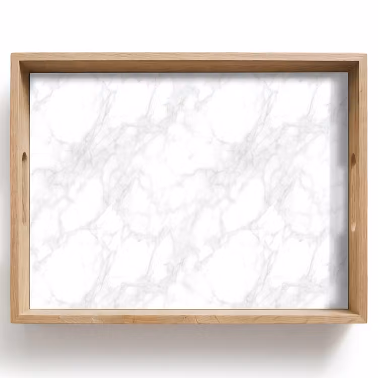 Plateau - Minimaliste - Veines blanches - veines grises — 1