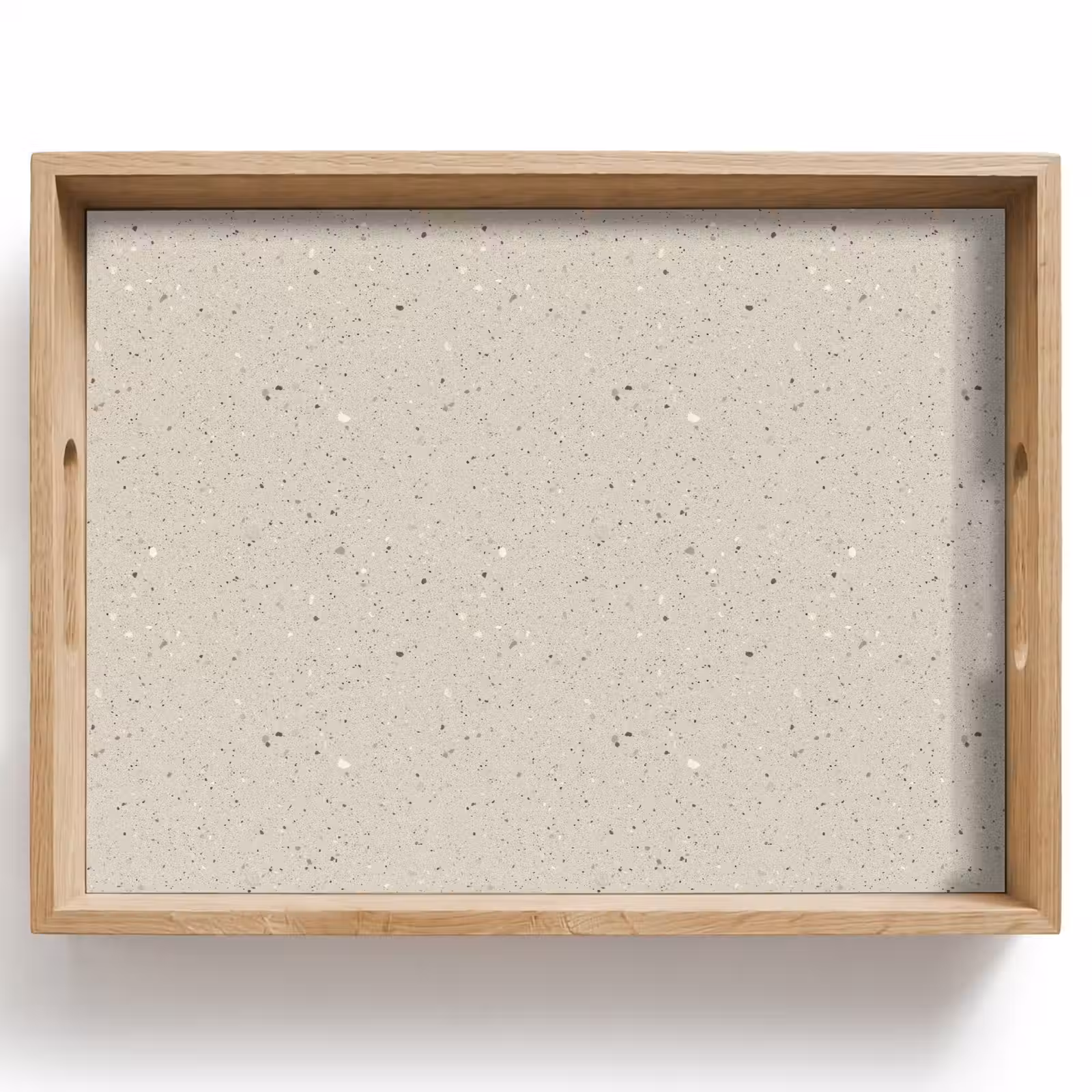 Plateau - Beige clair - Terrazzo - Gris — 1