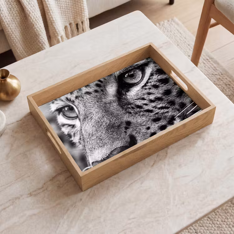 Plateau - Léopard - Noir - Blanc - Oeil — 2