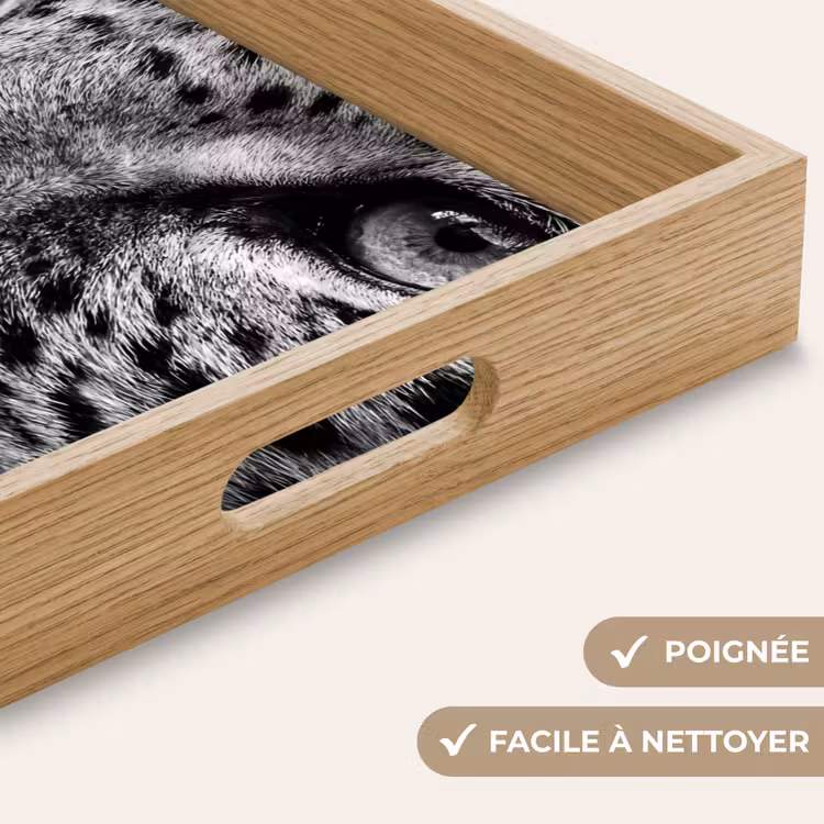 Plateau - Léopard - Noir - Blanc - Oeil — 8