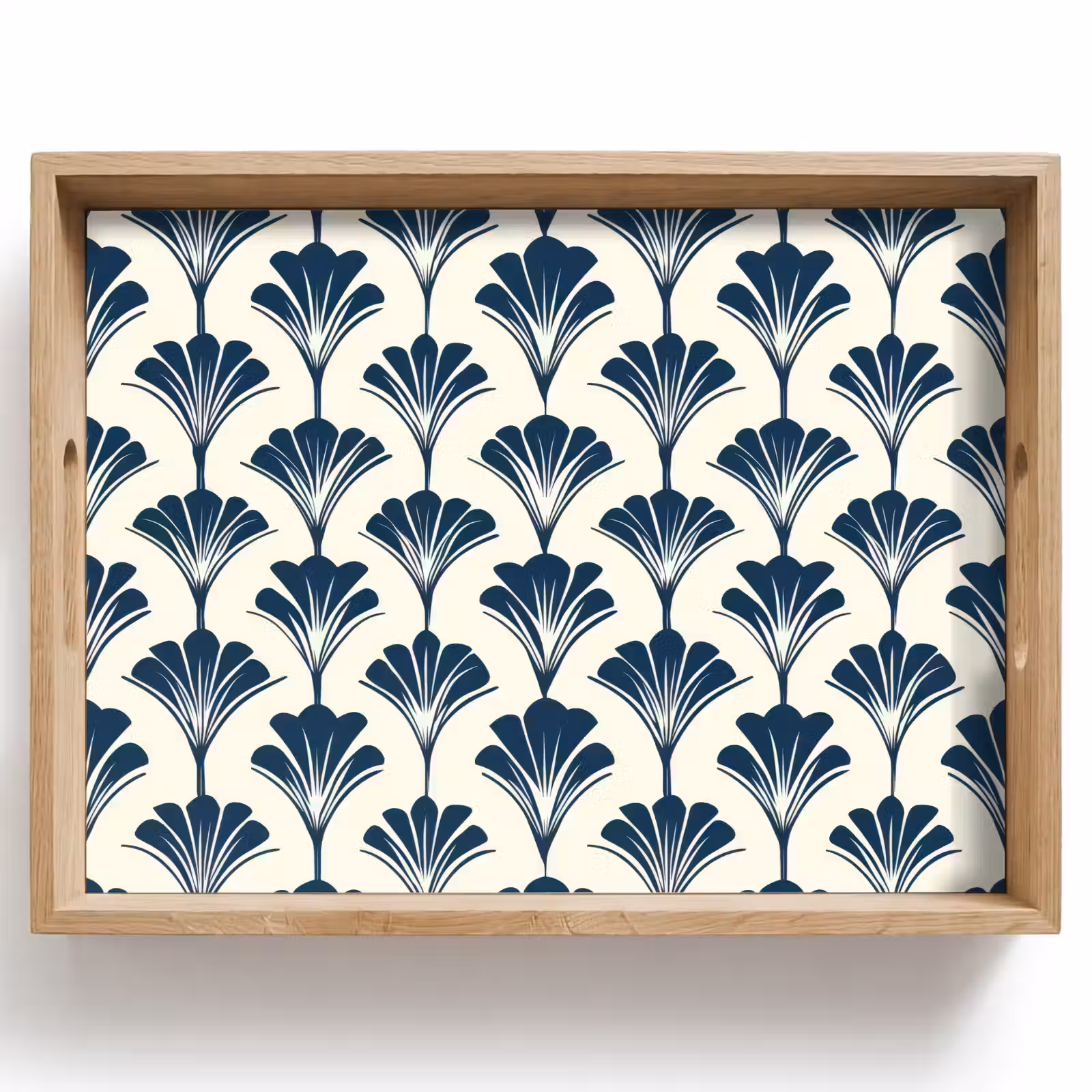 Plateau - Classique - Motif - Bleu — 1