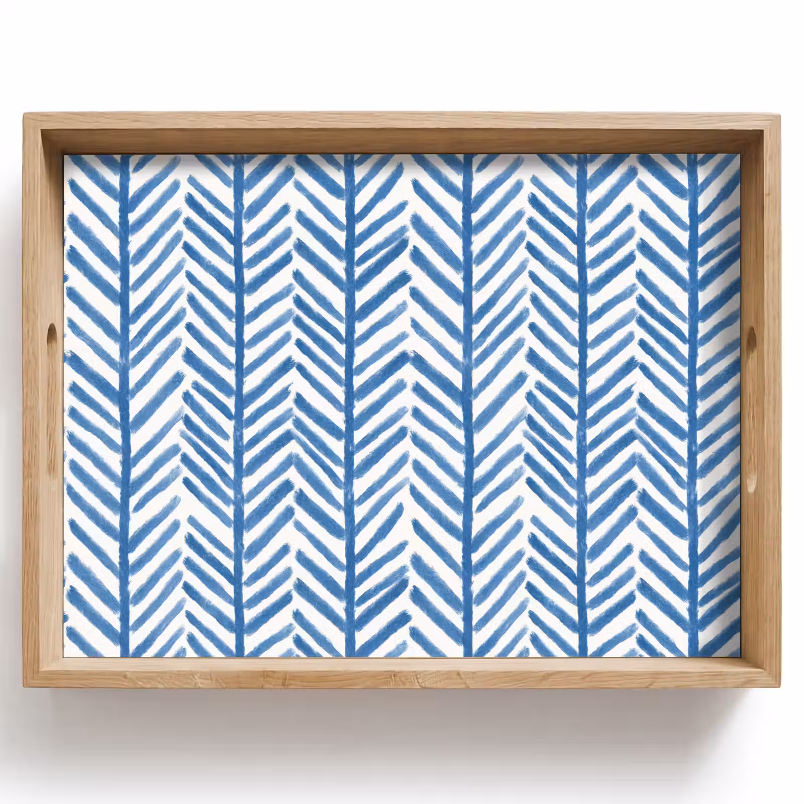 Plateau - Motif - Rayures - Bleu — 1