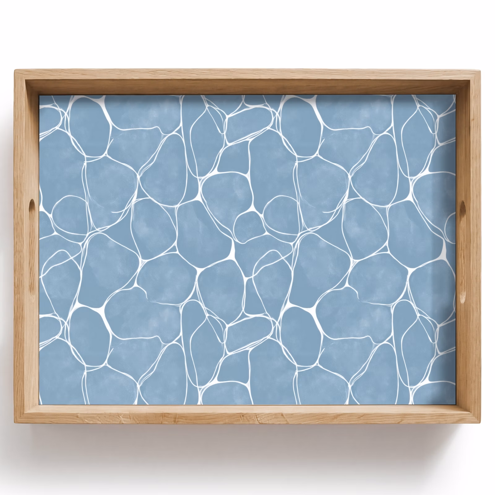 Plateau - Organic - Motif - Bleu — 1