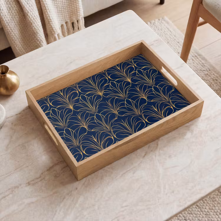 Plateau - Deco - Ventilateur - Bleu — 2