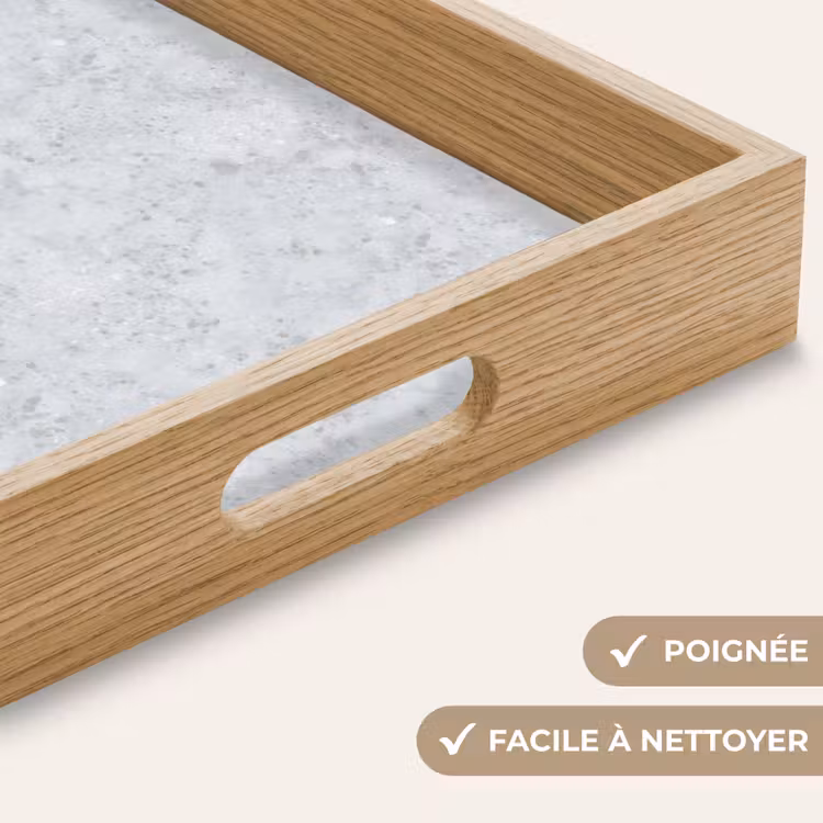Plateau - Gris - Effet terrazzo - Béton — 8