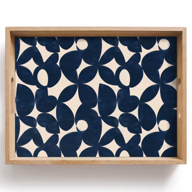 Plateau - Moderne - Géométrique - Bleu — 1