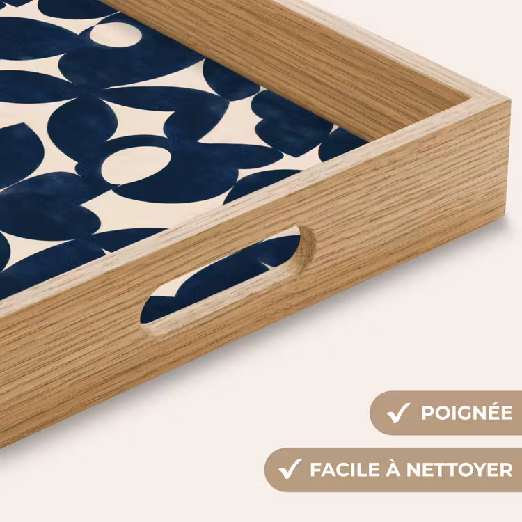 Plateau - Moderne - Géométrique - Bleu — 8