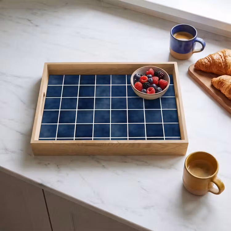 Plateau - Carrelage - Moderne - Bleu — 3