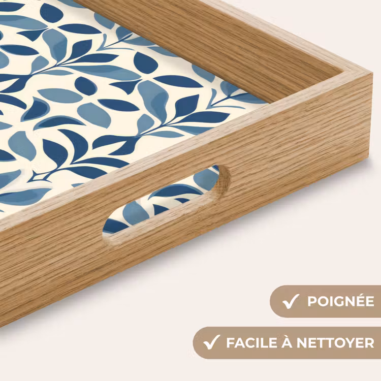 Plateau - Flora - Moderne - Bleu — 8