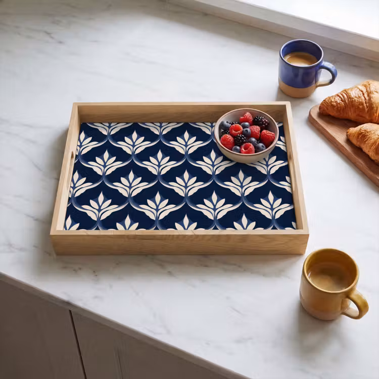 Plateau - Moderne - Design - Bleu — 3