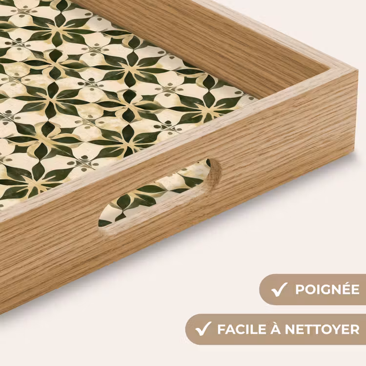 Plateau - Carrelage - Motif - Vert — 8
