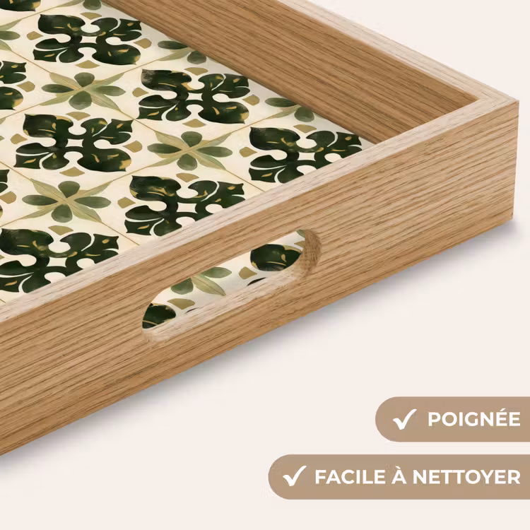 Plateau - Motif - Carrelage - Vert — 8