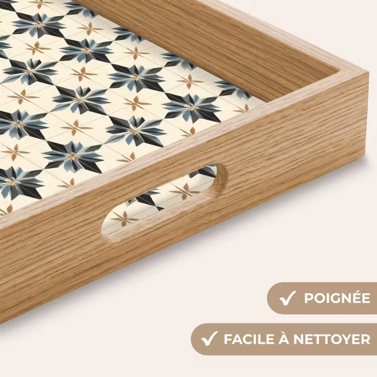 Plateau - Ornemental - Ornement - Bleu — 8