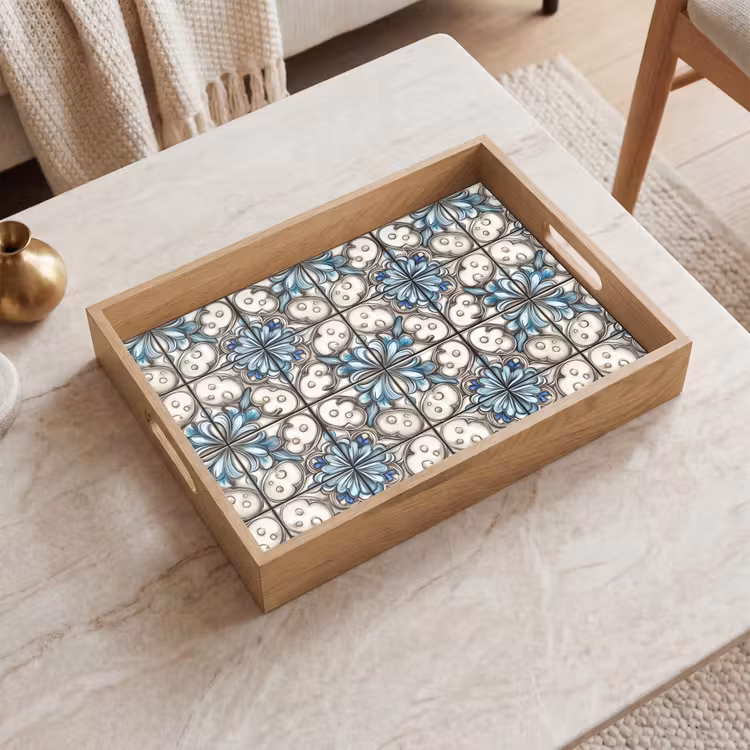 Plateau - Baroque - Tile - Coloré — 2