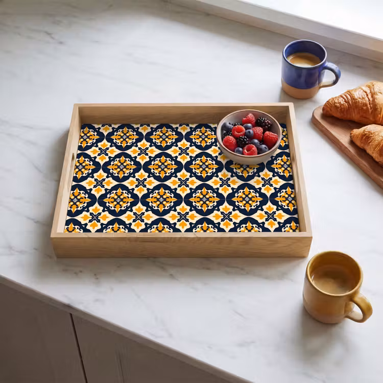 Plateau - Motif - Carrelage décoratif - Coloré — 3