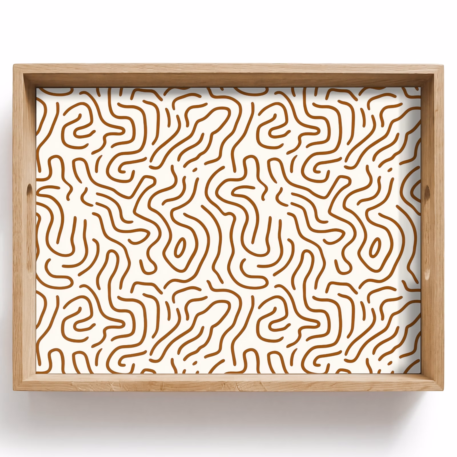 Plateau - Minimaliste - Motif - Terracotta — 1