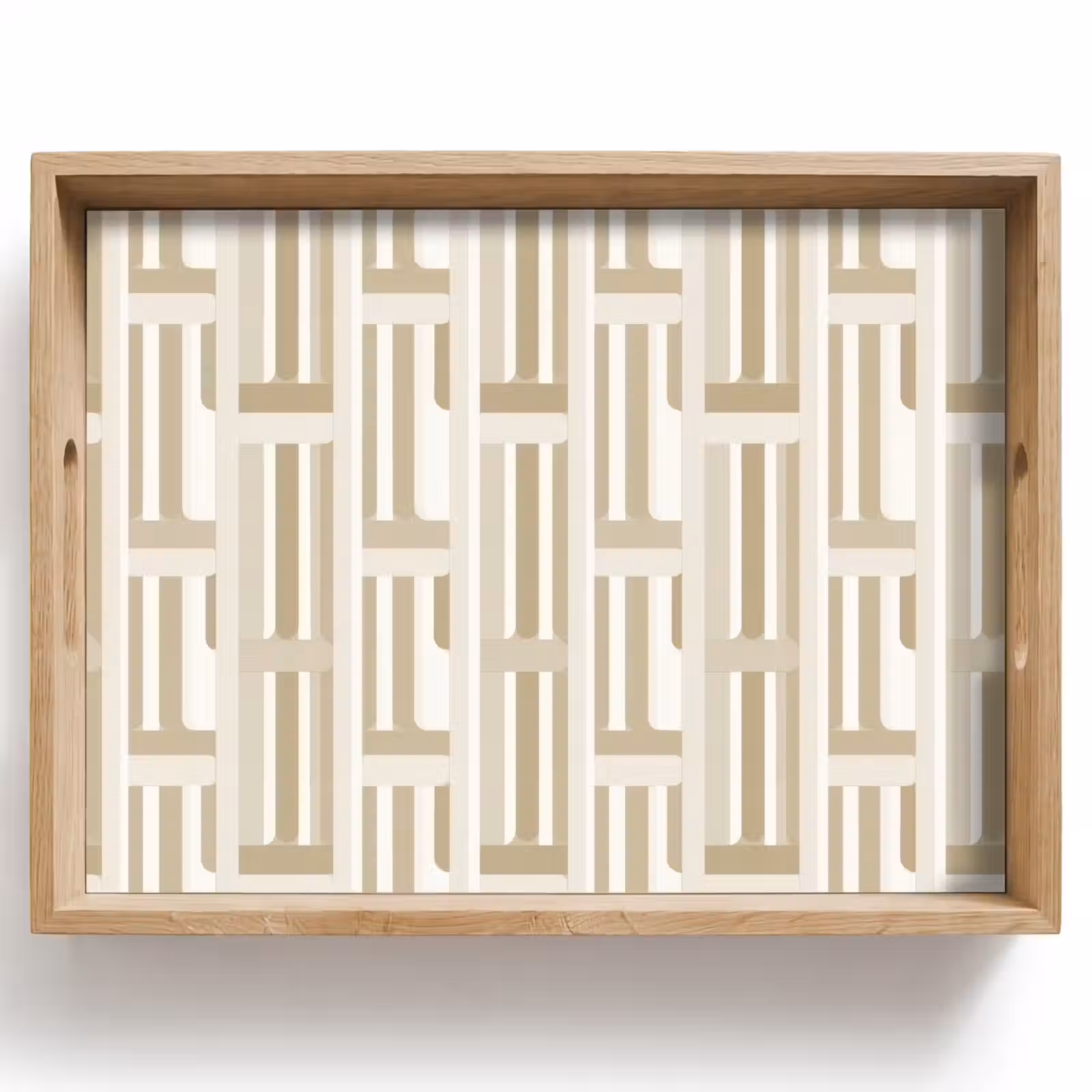 Plateau - Moderne - Géométrique - Beige — 1