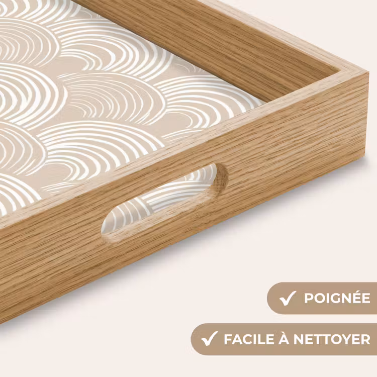 Plateau - Ondes - Texture - Beige — 8