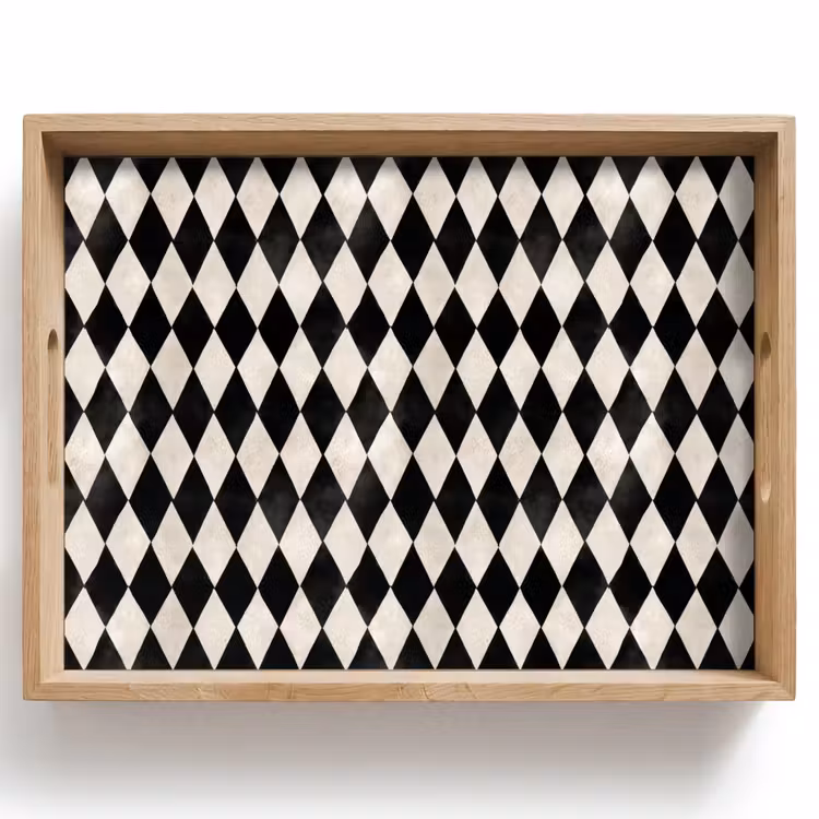 Plateau - Classique - Motif - Noir — 1