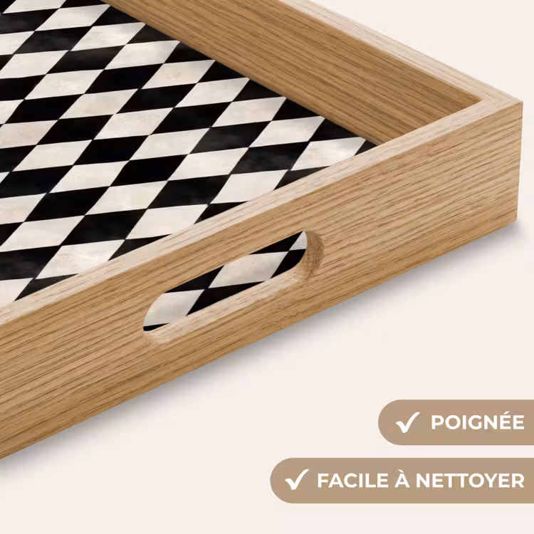Plateau - Classique - Motif - Noir — 8