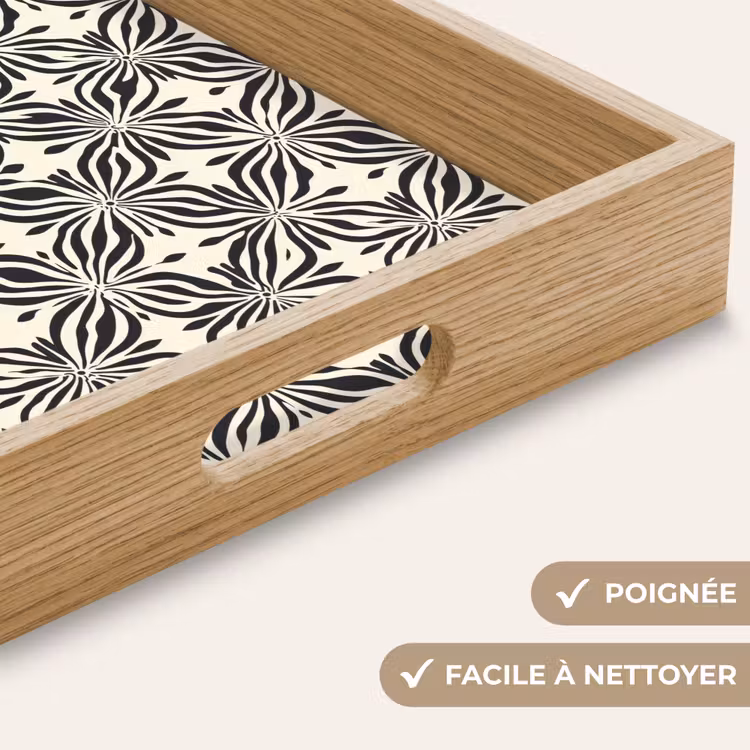 Plateau - Graphique - Motif - Noir — 8