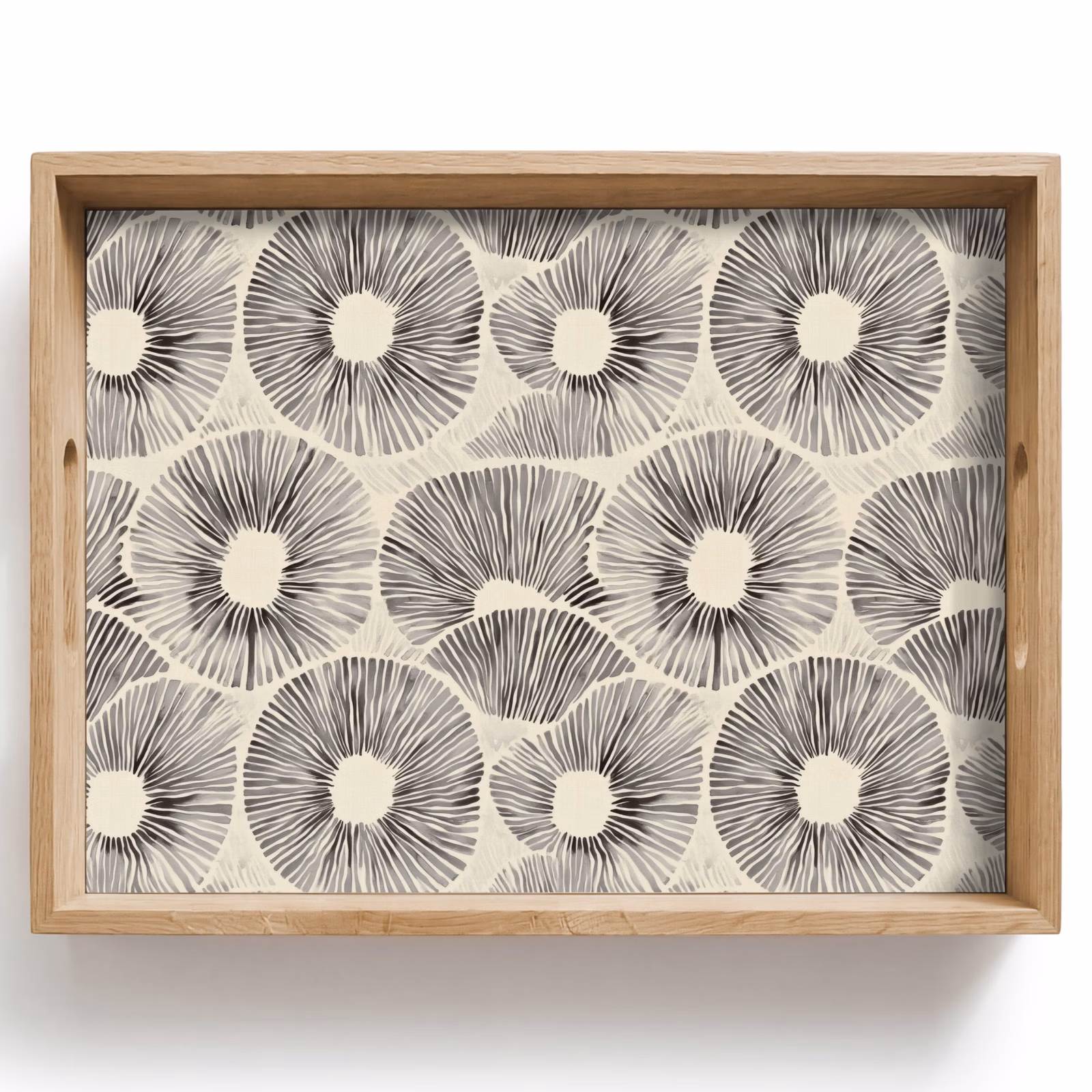 Plateau - Cercles - Motif - Noir — 1
