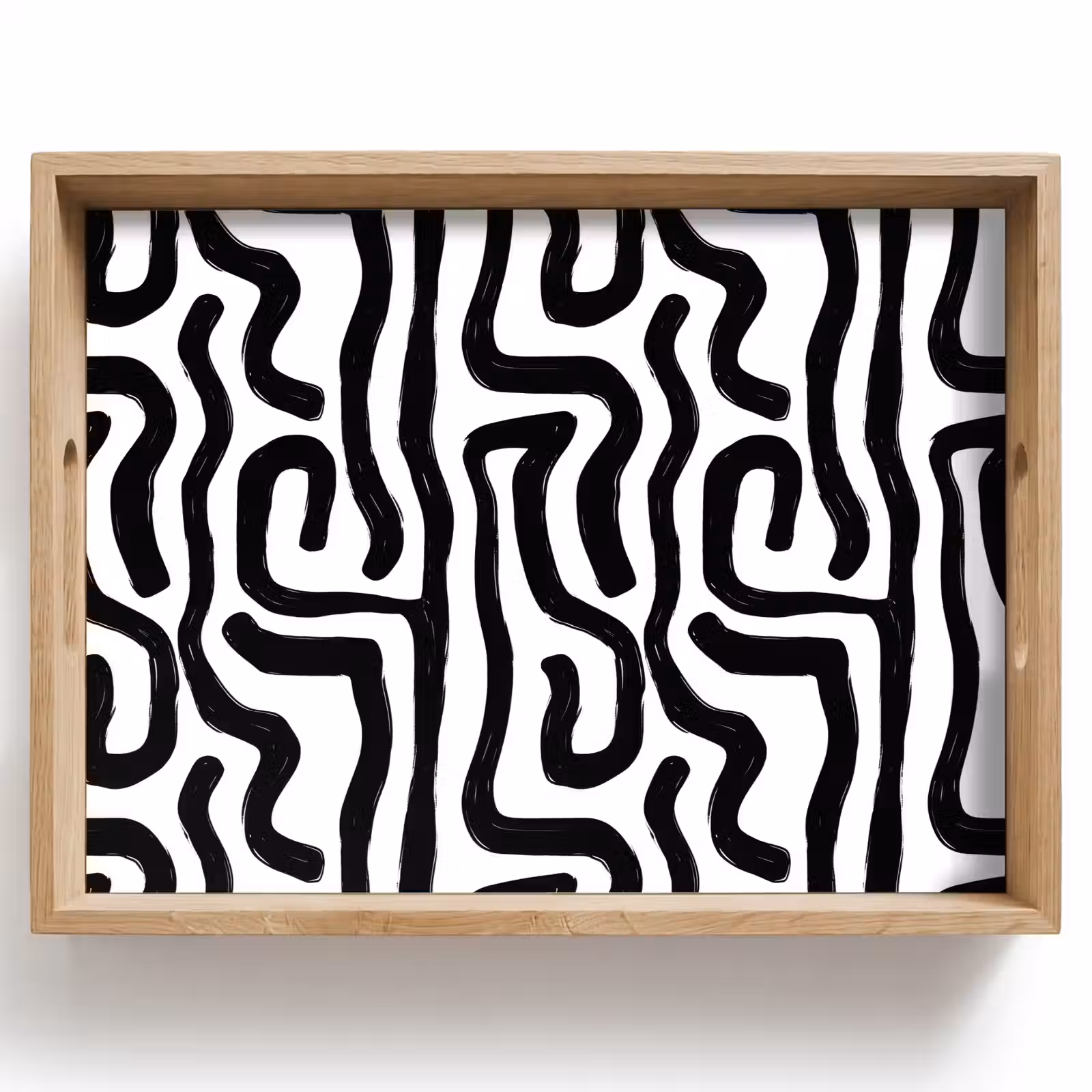 Plateau - Moderne - Lignes - Noir — 1