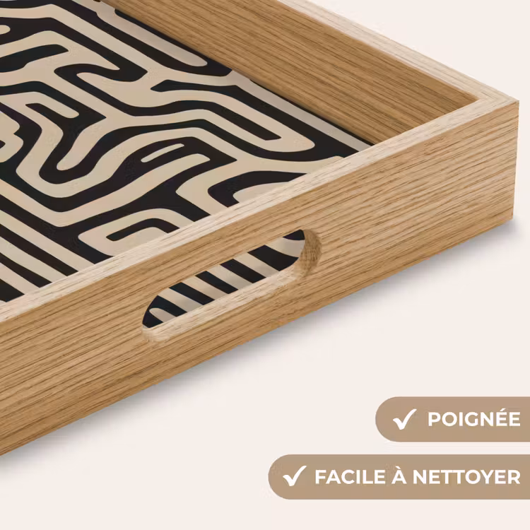 Plateau - Graphique - Lignes - Noir — 8